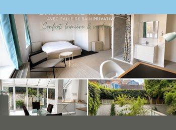 Appartager BE - Chambre meublée de 24 m² avec salle de bain privative – Coliving, Charleroi - 470 € pm