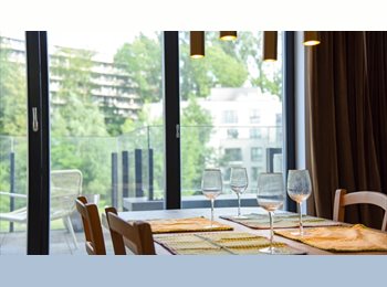 Appartager BE - Chambre lumineuse dans un appartement de standing (2017 - PEB B+) avec balcons, Uccle-Ukkel - 550 € pm