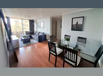 CompartoDepto CL - Amplio depto, 3d+2b, Metro Cerro Blanco (L2), Santiago Centro - CH$450.000 por mes