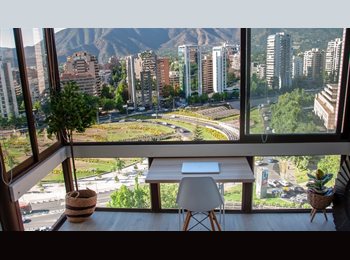 CompartoDepto CL - VIVE COMO EN UNA PIEZA DE HOTEL, (PARQUE ARAUCO MALL) Las Condes, Vitacura - CH$690.000 por mes