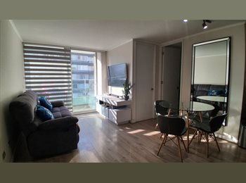 CompartoDepto CL - Arriendo Departamento Moderno Amoblado y Equipado 2 Dormitorios, Santiago Centro - CH$540.000 por mes