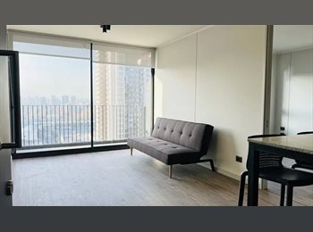 CompartoDepto CL - Se arrienda Pieza con baño propio, Departamento estilo Mariposa, La Cisterna - CH$350.000 por mes