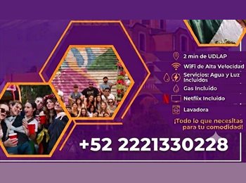 Roomgo MX - Pirámide Housing Cholula, San Andrés Cholula - MX$5,000 por mes