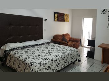 Roomgo MX - Cuarto tipo estudio,  baño,  cocina y lavadora privados cerca gran plaza,  plaza galerias, Zapopan - MX$8,500 por mes
