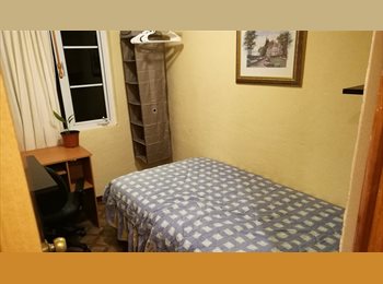 Roomgo MX - Rento un cuarto para estudiante o profesionista, muy acogedor, en calle vigilada muy cerca de Santa , Alvaro Obregón - MX$6,500 por mes