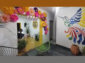 Roomgo MX - Habitación 3 - Casa HUITZILIN by CASA ALEBRIJE, Zapopan - MX$6,000 por mes