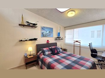 Roomgo MX - Cuarto amplio con walking closet y baño privado con tina, Coyoacán - MX$11,000 por mes