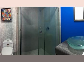 Roomgo MX -  Cuarto de lujo con baño privado y rooftop — Condesa/Escandón, Cuauhtémoc - MX$12,000 por mes