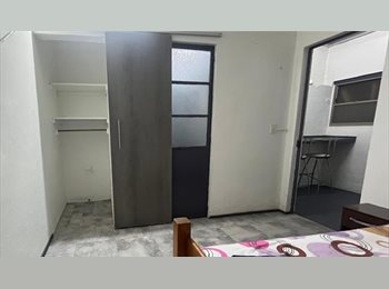 Roomgo MX - Habitación amueblada con baño privado y estacionamiento | Col. Lafayette (Zona Americana), Guadalajara - MX$6,500 por mes