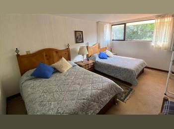 Roomgo MX - Renta 2 amplias habitaciónes para estudiantes foraneas, Cholula - MX$9,500 por mes