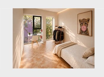 Roomgo MX - Residencia de estudiantes en la Condesa — habitaciones desde $8,000 todo incluido, Cuauhtémoc - MX$8,000 por mes