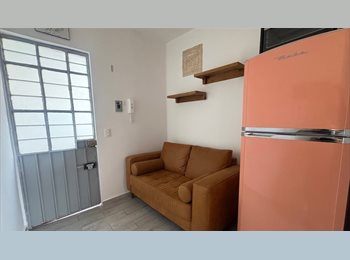 Roomgo MX - Estudio independiente en renta en Roma  1 recámara y baño privado, Cuauhtémoc - MX$14,000 por mes