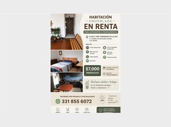 Roomgo MX - ✨ HABITACIONES EN RENTA – ZAPOPAN, JALISCO ✨, Zapopan - MX$7,000 por mes