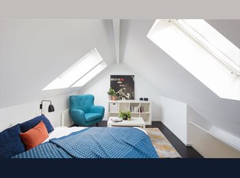 Appartager BE - Furnished Rooftop Duplex Loft with Private En-Suite in Saint-Gilles, Saint Gilles Sint Gillis - 1.050 € pm