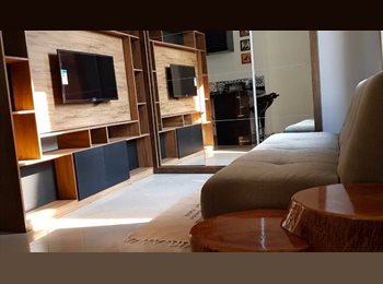 Roomgo BR - Studio Brooklin/ Vila Olimpia MOBILIADO com limpeza semanal, Campo Belo - R$ 3.200 Por mês
