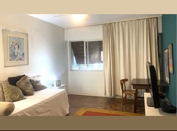 Roomgo BR - ALUGO QUARTO INDIVIDUAL GRANDE EM HIGIENÓPOLIS, Consolação - R$ 1.850 Por mês