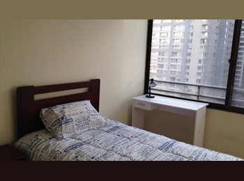 CompartoDepto CL - Habitación Amoblada Baño Priv.  Metro U Chile, Santa Lucía, Santiago Centro - CH$255.000 por mes
