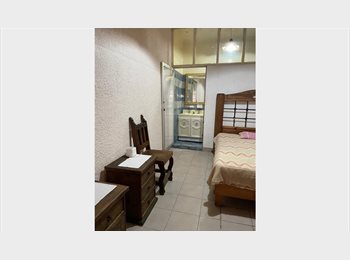 Roomgo MX - CERCA DEL SIGLO XXl Y DEL METRO EUGENIA AMPLIA RECÁMARA AMUEBLADA CON BAÑO PRIVADO., Cuauhtémoc - MX$8,300 por mes