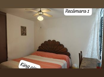 Roomgo MX - Habitación doble 1 cama King size. Excelente ubicación, cerca de todo., Guadalajara - MX$6,000 por mes