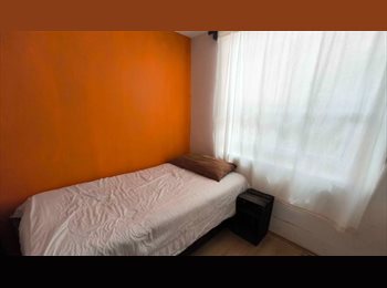 Roomgo MX - Habitación amueblada para trabajador a 10 minutos de Angelópolis, Puebla - MX$3,000 por mes