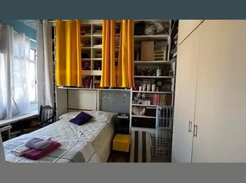 Roomgo BR - Quarto Individual com Cama de Casal, Ipanema - R$ 3.500 Por mês