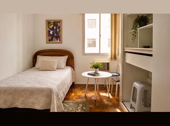 Roomgo BR - PRIVATE COSY ROOM COPACABANA  | 1 BLOCK FROM THE BEACH, Copacabana - R$ 3.000 Por mês