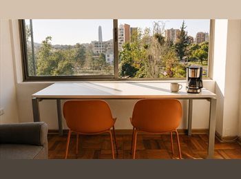 CompartoDepto CL - Depto con hermosa vista al Parque a pasos Metro Bilbao. Dos personas., Providencia - CH$900.000 por mes