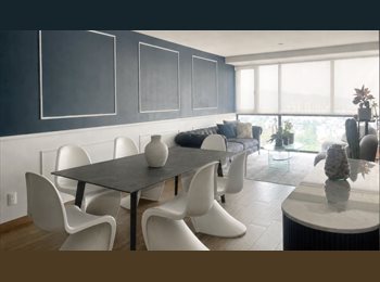 Roomgo MX - Busco Roomie Mujer | Depto de Lujo Amueblado en We Santa Fe, Cuajimalpa de Morelos - MX$17,600 por mes