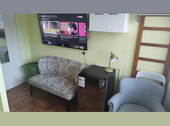 CompartoDepto CL - Amplia luminosa pieza amoblada dpto compartido barrio parque bustamante metro baquedano providencia, Santiago Centro - CH$280.000 por mes