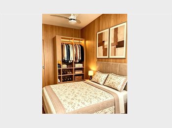 Roomgo BR - Quarto privativo com varanda e tudo incluso!, Flamengo - R$ 2.850 Por mês