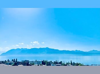 Roomgo CH - Chambre à Louer à Pully avec terrasse privative vue panoramique sur le Lac, Lausanne - 990 CHF / Mois