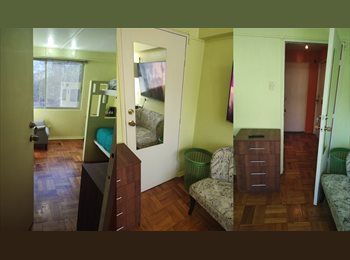 CompartoDepto CL - Amplia luminosa pieza amoblada dpto compartido barrio parque bustamante metro baquedano providencia, Santiago Centro - CH$260.000 por mes