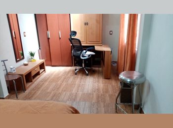 Roomgo MX - RENTA DE ESTUDIO GRANDE AMUEBLADO EN RESIDENCIAL CON ESTACIONAMIENTO y SEGURIDAD PRIVADA 24 HRS ZONA, Tlalpan - MX$6,000 por mes