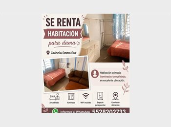 Roomgo MX - Rento Habitación, Cuauhtémoc - MX$5,500 por mes