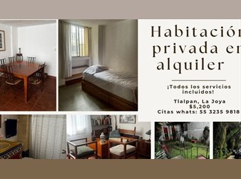 Roomgo MX - Habitación privada en alquier, Tlalpan - MX$5,200 por mes