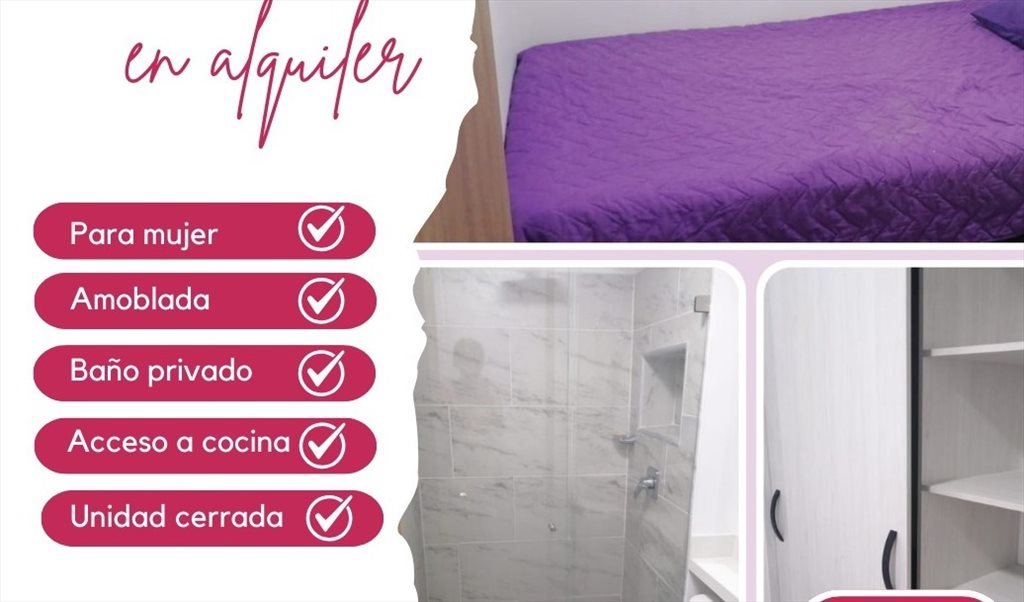 Habitación en arriendo en Centro