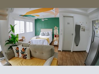 Roomgo BR - Studio Maravilha! Onde o design encontra aconchego, Cidade Nova - R$ 3.000 Por mês
