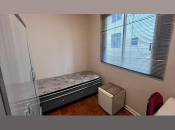 Roomgo BR - Quarto individual em frente ao shopping Higienopolis, Santa Cecilia - R$ 1.500 Por mês