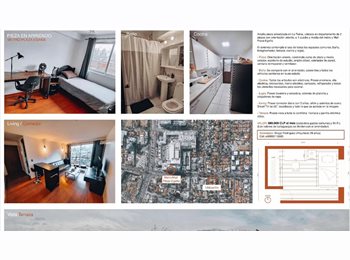 CompartoDepto CL - Arriendo pieza al lado de metro Plaza Egaña, Ñuñoa - CH$280.000 por mes