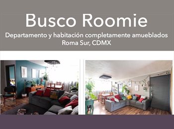 Roomgo MX - BUSCO ROOMIE, Cuauhtémoc - MX$12,000 por mes