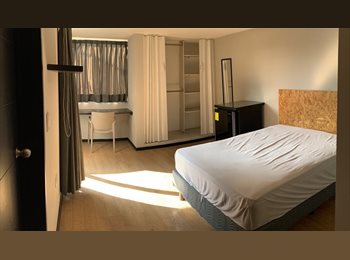 Roomgo MX - Amplia habitación amueblada, con baño privado y servicios incluidos en col. La Paz., Puebla - MX$5,500 por mes