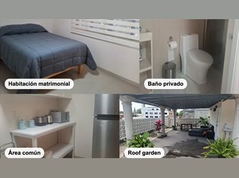 Roomgo MX - Habitación matrimonial en Colonia Americana, zona Chapultepec, Guadalajara - MX$8,500 por mes