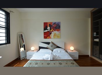 Roomgo SG - Quiet Master Room with HEPA Purifier/Maid Cleaning, Chinese Garden - $1,980 pm