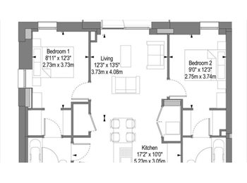 Roomgo UK - 1 En-suite Double Room available in 2 Bedroom Flat, Barking - £1,060 pcm